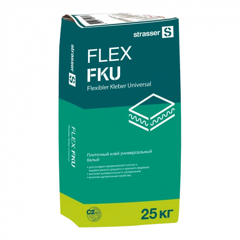 Плиточный клей Strasser FLEX FKU C2 TE